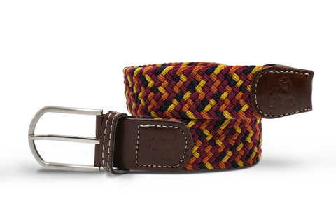 Swole Panda REPREVE® Woven Belt - Orange/Yellow Zigzag