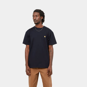 Carhartt  S/S Chase Tee - Navy/Gold