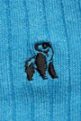 Swole Panda Classic Ribbed Socks - Sky Blue