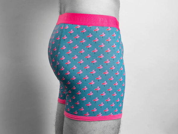 Swole Panda Bamboo Boxers - Flamingos