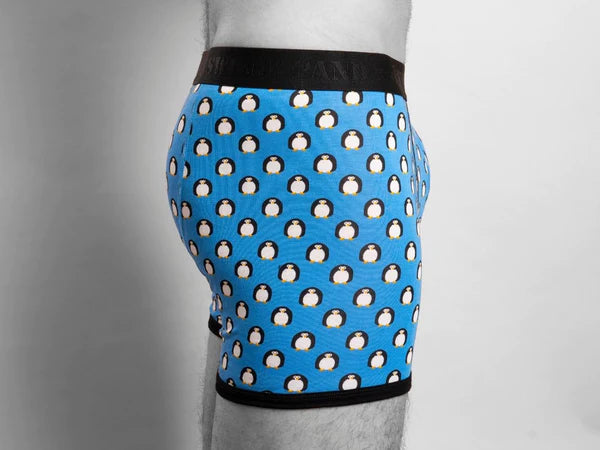Swole Panda Bamboo Boxers - Penguins